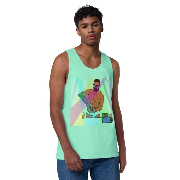 Men’s premium tank top - The Bartender - Image 45