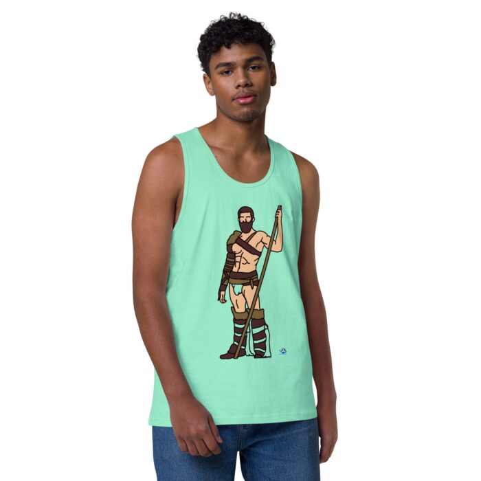 Men’s premium tank top - The Warrior - Image 45