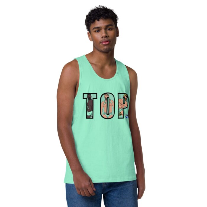 Men’s premium tank top - TOP Cutout - Image 23
