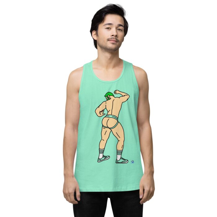 Men’s premium tank top - Up Against The Wall - Image 56