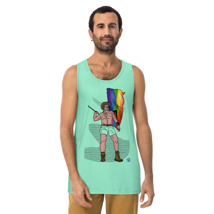 Men’s premium tank top - Wave it Proudly - Image 23