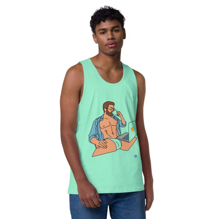Men’s premium tank top - Work from Home - Image 45