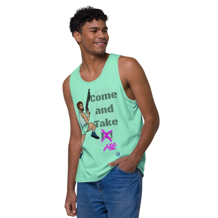 Men’s premium tank top - Come and Take Me - Image 39