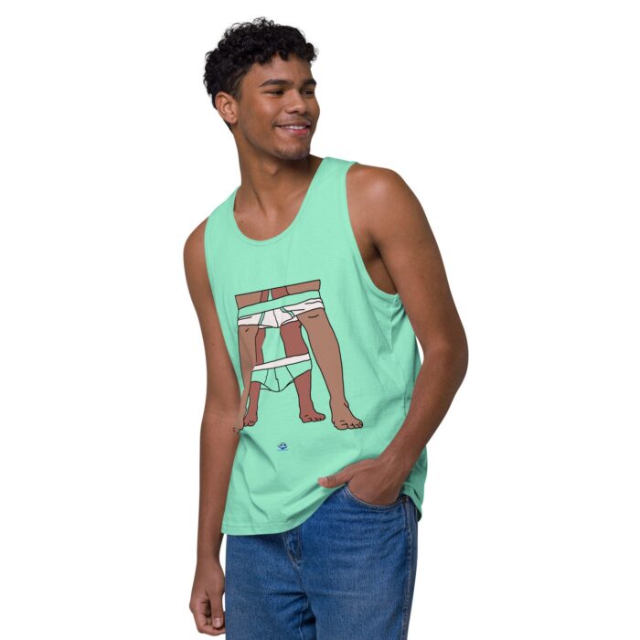 Men’s premium tank top - Dropped Drawers - Image 47