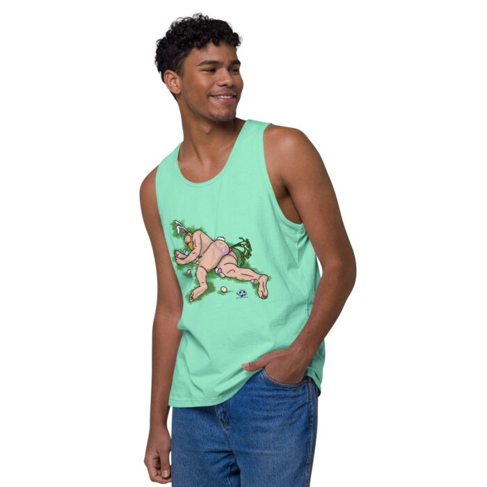 Men’s premium tank top - Egg Hunt - Image 39