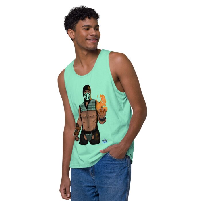 Men’s premium tank top - Finish Him - Image 47