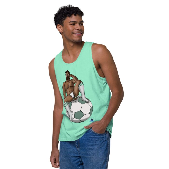 Men’s premium tank top - Futbal / Soccer - Image 47
