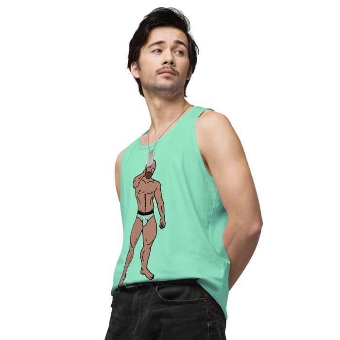 Men’s premium tank top - Leopard Bikini - Image 59