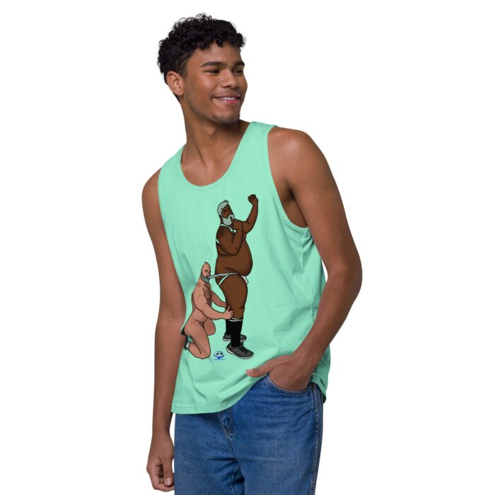 Men’s premium tank top  - Let's Get These Off - Image 47