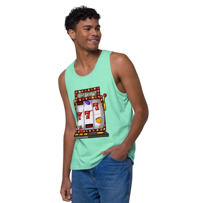 Men’s premium tank top - Lucky Seven Inches - Image 47