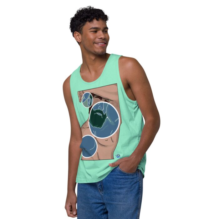 Men’s premium tank top - Negative Feelings - Image 39
