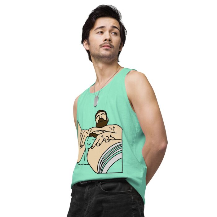 Men’s premium tank top - Peekaboo Bush - Image 59