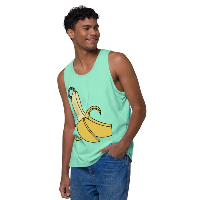 Men’s premium tank top - Pierced Banana - Image 47