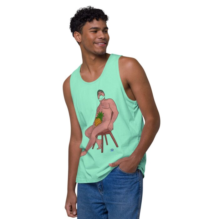 Men’s premium tank top - Pineapple Makes It Sweet - Image 47