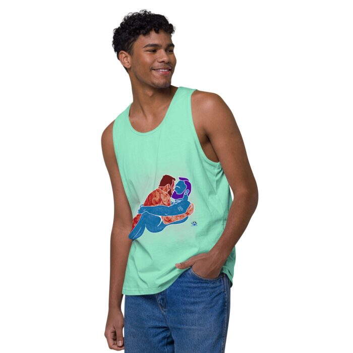 Men’s premium tank top - Steam - Image 47