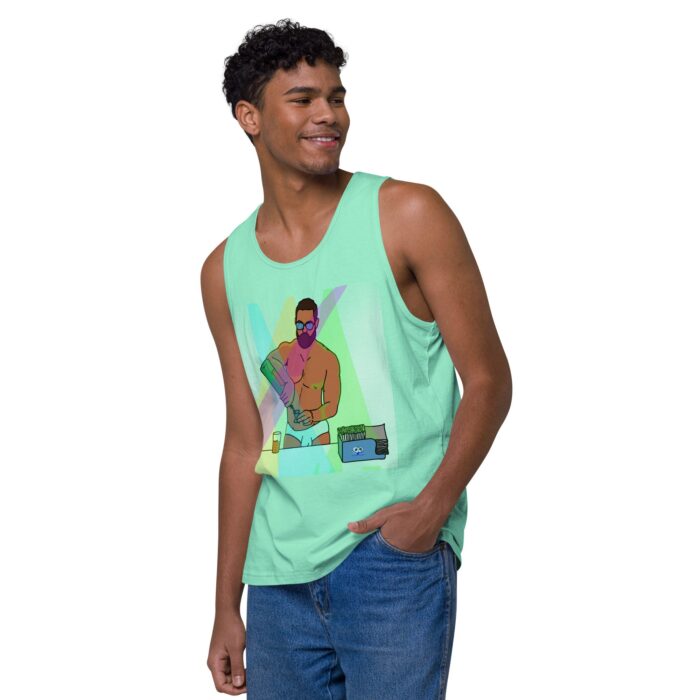 Men’s premium tank top - The Bartender - Image 47