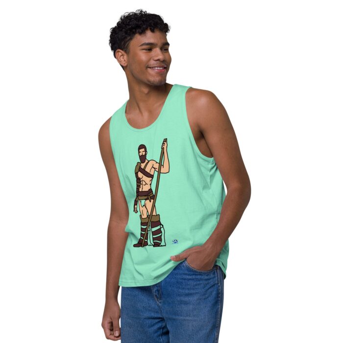 Men’s premium tank top - The Warrior - Image 47