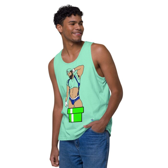 Men’s premium tank top - Warp Pipe Dreams - Image 47