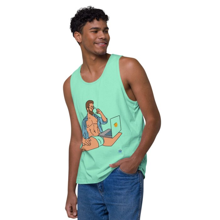 Men’s premium tank top - Work from Home - Image 47