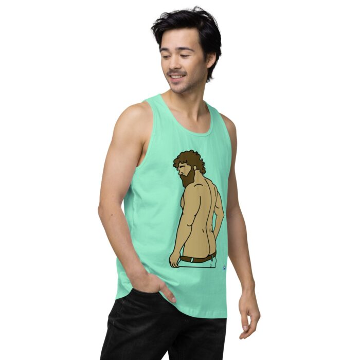 Men’s premium tank top - Curly Hair and All that Ass - Image 58