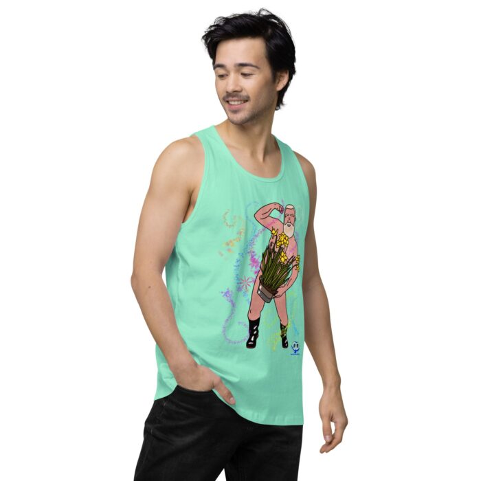 Men’s premium tank top - Flower Power - Image 58