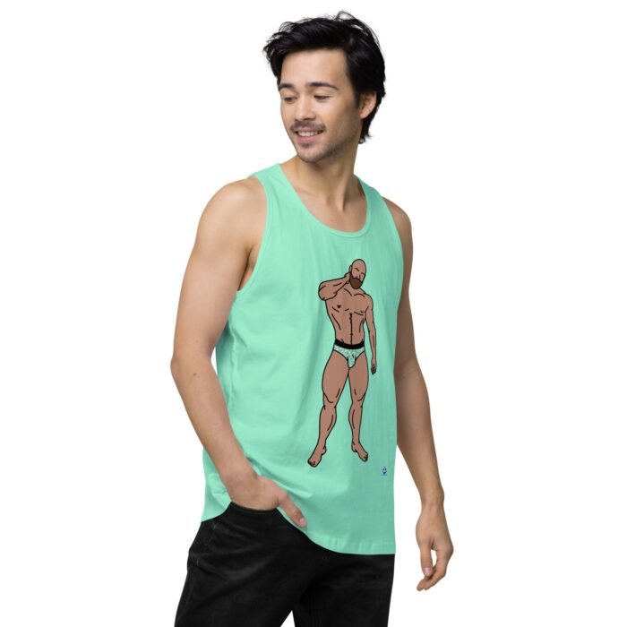 Men’s premium tank top - Leopard Bikini - Image 58