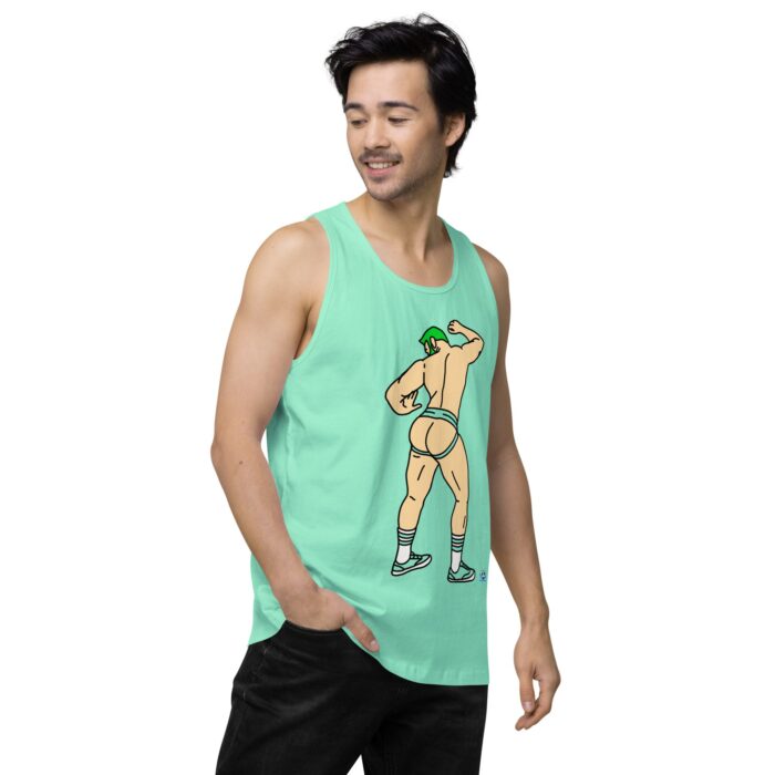 Men’s premium tank top - Up Against The Wall - Image 58