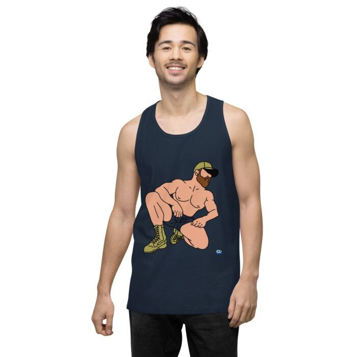 Men’s premium tank top - Combat Boots - Image 9