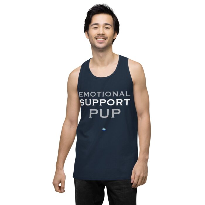 Men’s premium tank top - Emotional Support Pup - Image 9