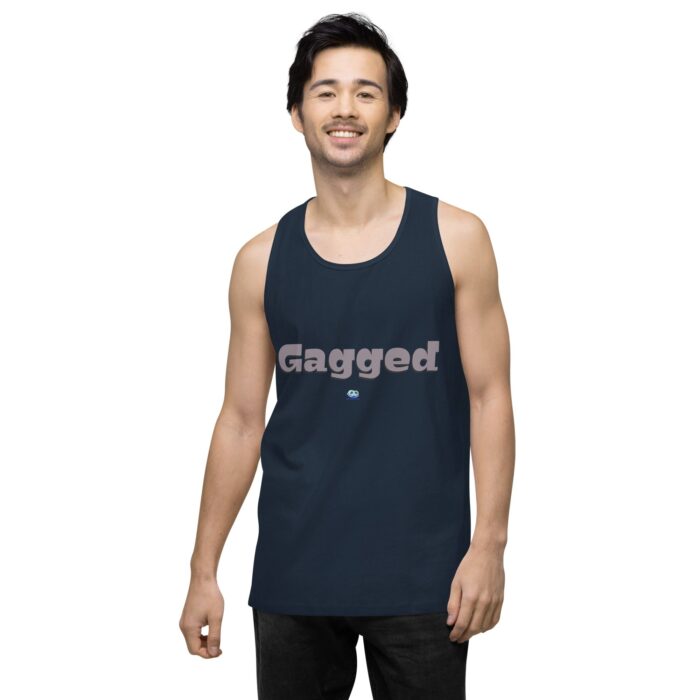Men’s premium tank top - Gagged - Image 18