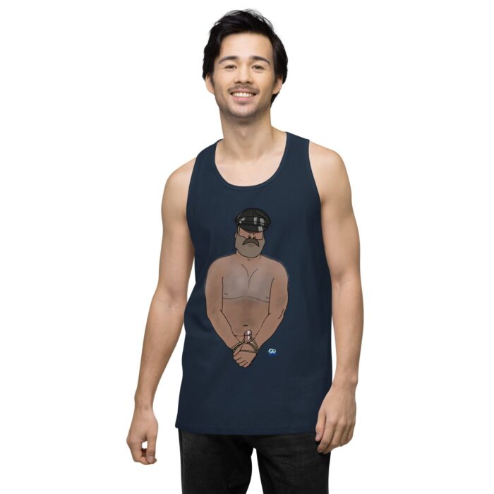 Men’s premium tank top - Hairy Daddy - Image 18