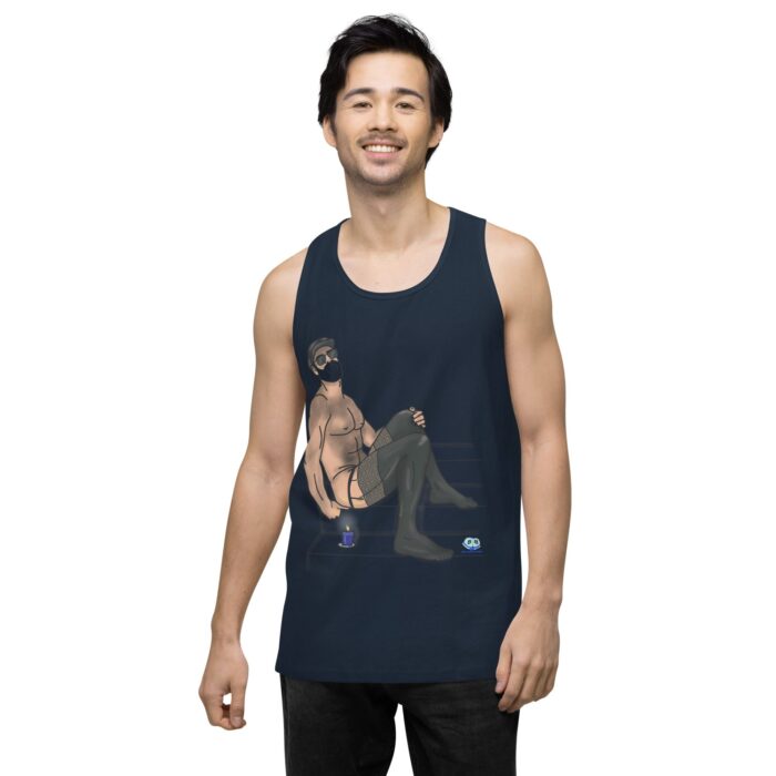 Men’s premium tank top - Leather and Lace - Image 18