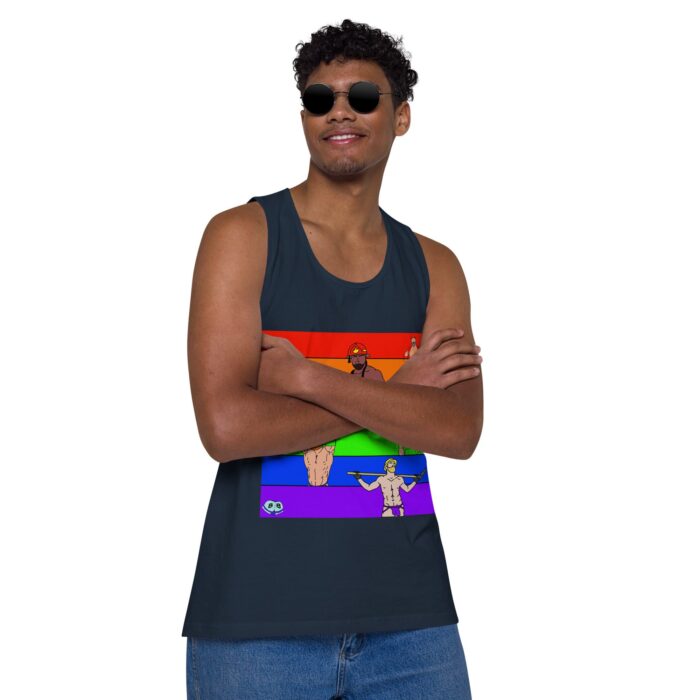 Men’s premium tank top - Pride Rows - Image 14
