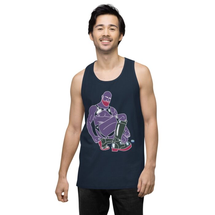 Men’s premium tank top - Rubber Daddy - Image 18