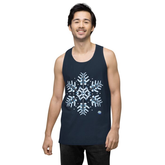 Men’s premium tank top - Snowflake - Image 8