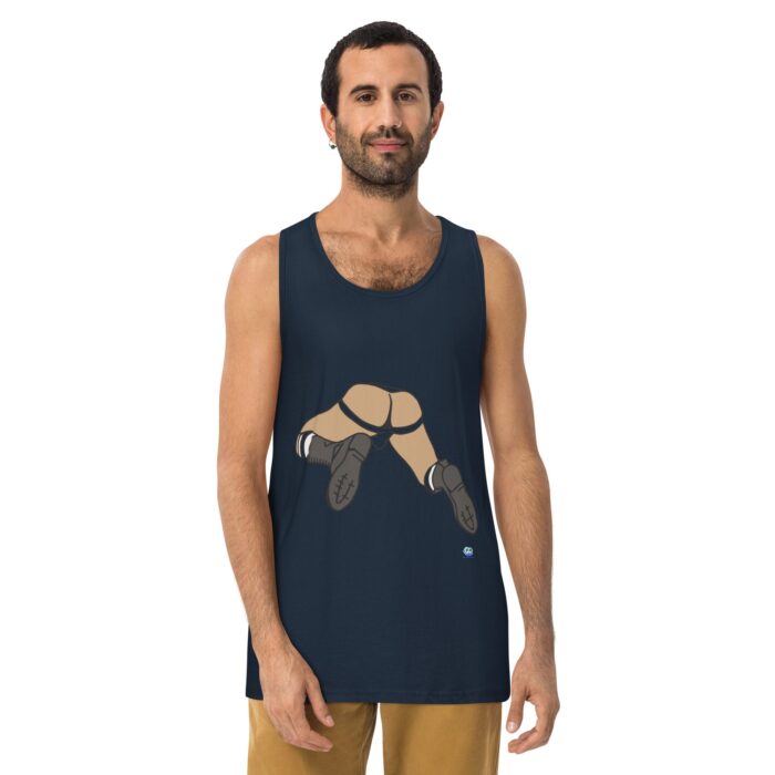 Men’s premium tank top - Ass in Boots - Image 8