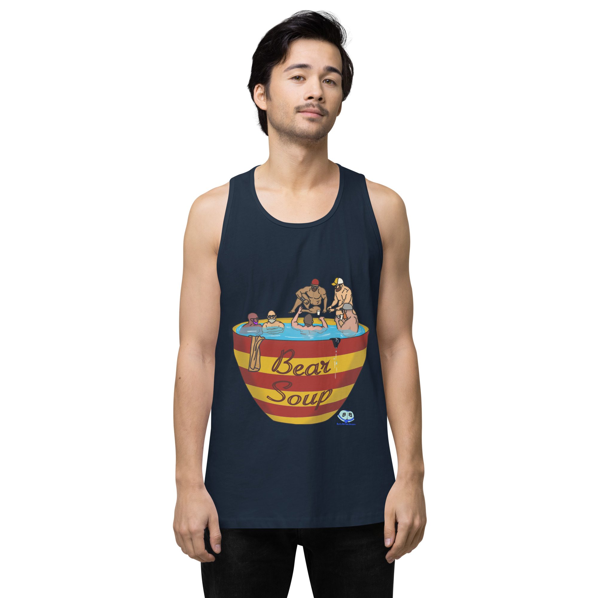 Men’s premium tank top - Bear Soup - Image 8