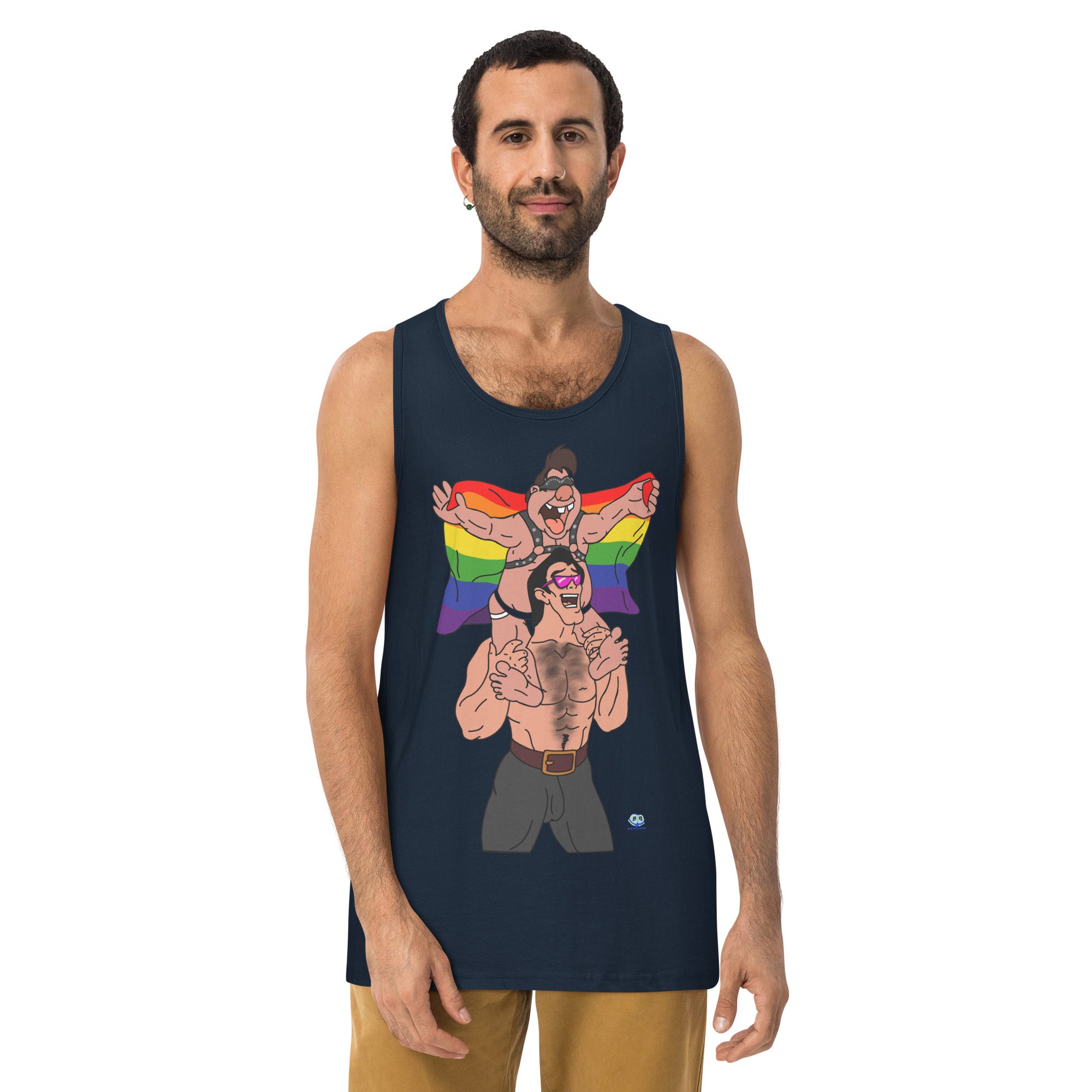 Men’s premium tank top - Beastly Buddies - Image 5