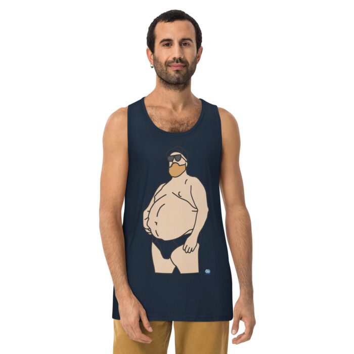 Men’s premium tank top - Chub in Hat - Image 8