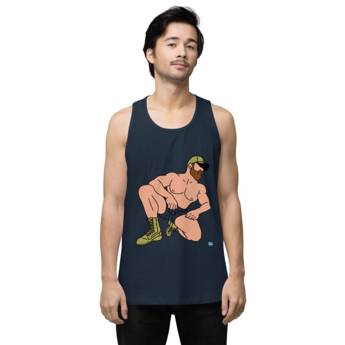 Men’s premium tank top - Combat Boots - Image 8