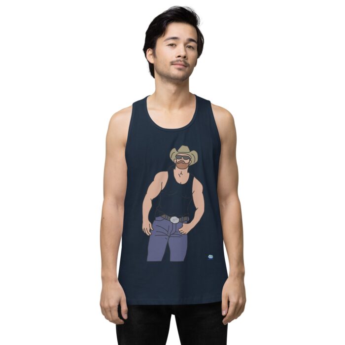 Men’s premium tank top - Cowboy Blues - Image 7