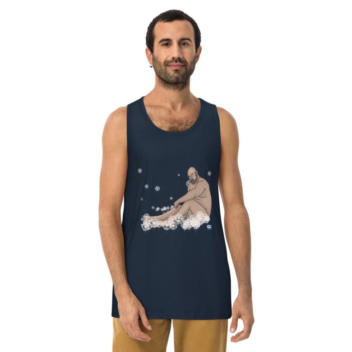 Men’s premium tank top - Dandelions - Image 8