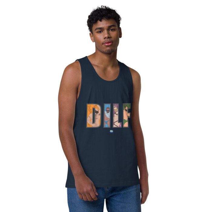 Men’s premium tank top - DILF Cutout - Image 8