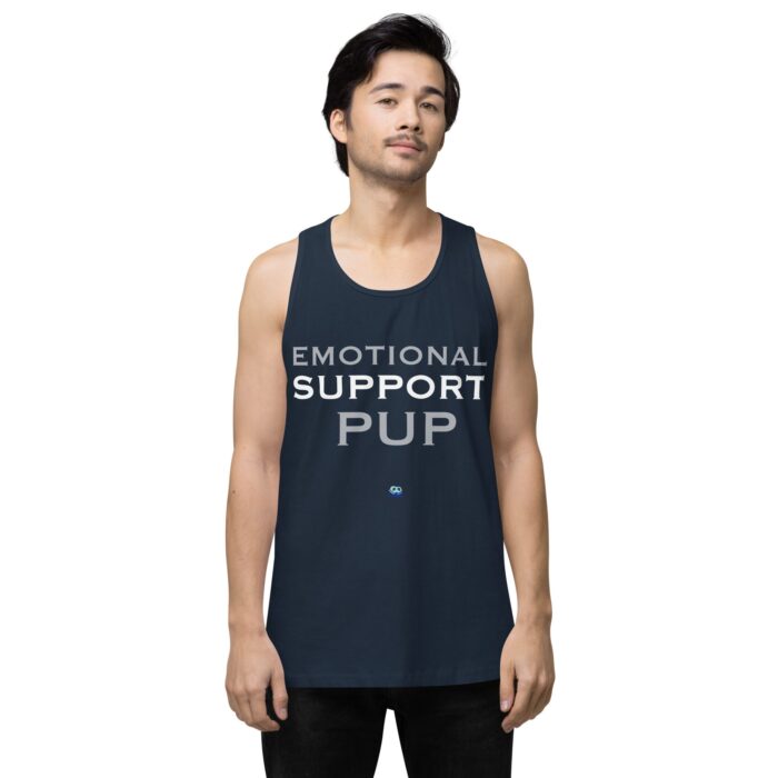 Men’s premium tank top - Emotional Support Pup - Image 8