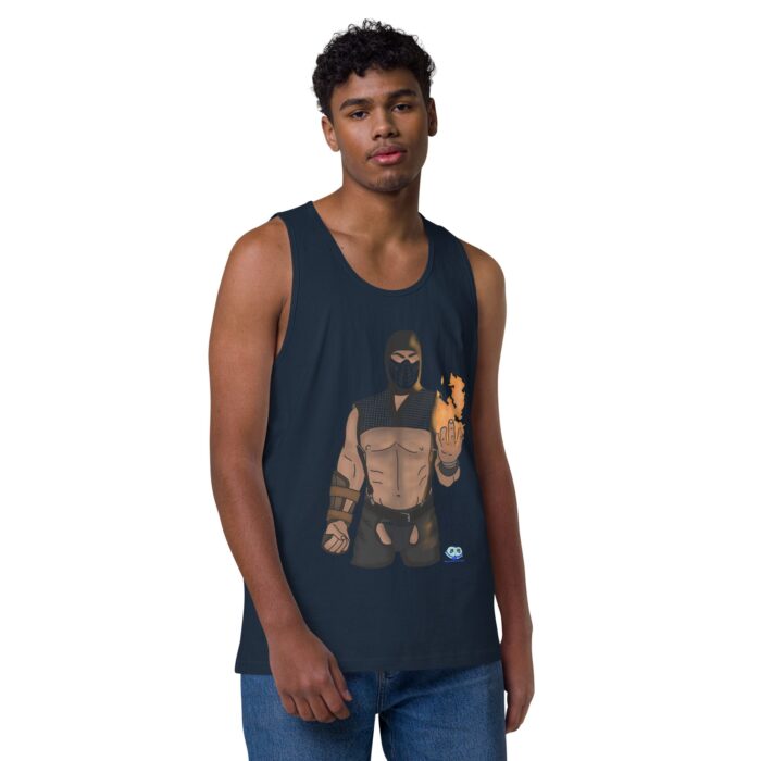 Men’s premium tank top - Finish Him - Image 14