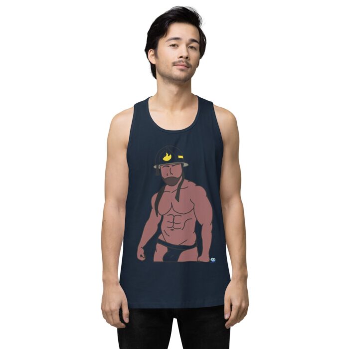 Men’s premium tank top - Fireman - Image 17
