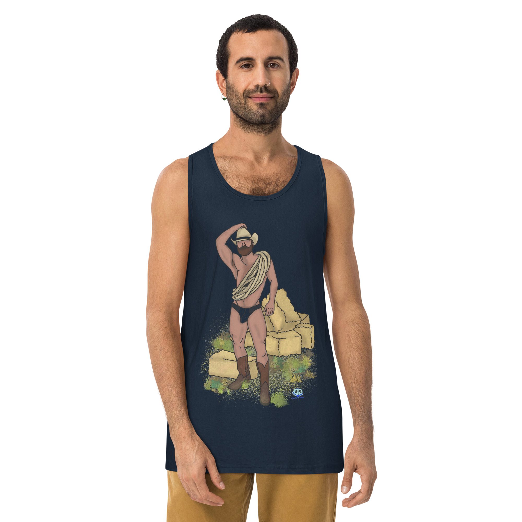 Men’s premium tank top - Hay Dude! - Image 5