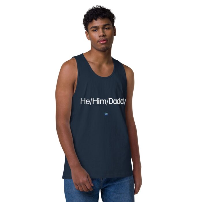 Men’s premium tank top - He/Him/Daddy - Image 7