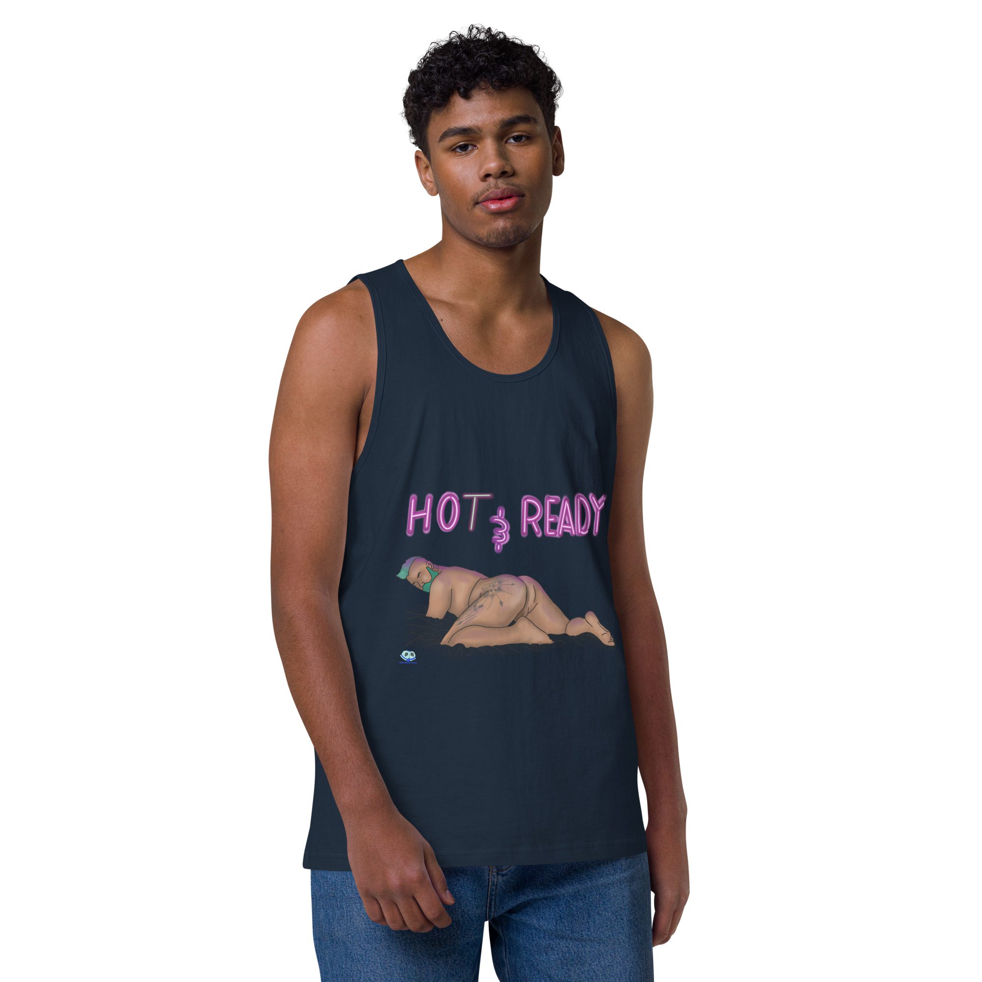Men’s premium tank top - Hot and Ready - Image 7