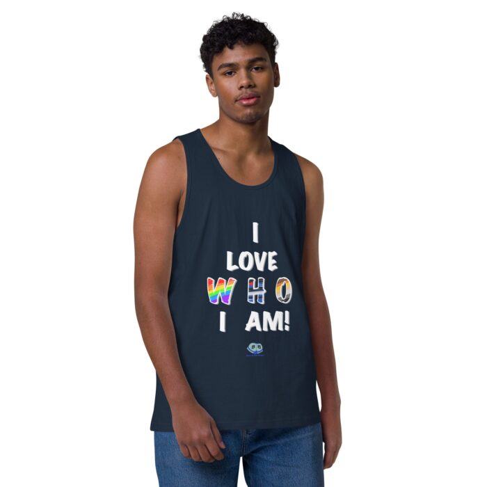 Men’s premium tank top - I Love Who I Am - Image 14